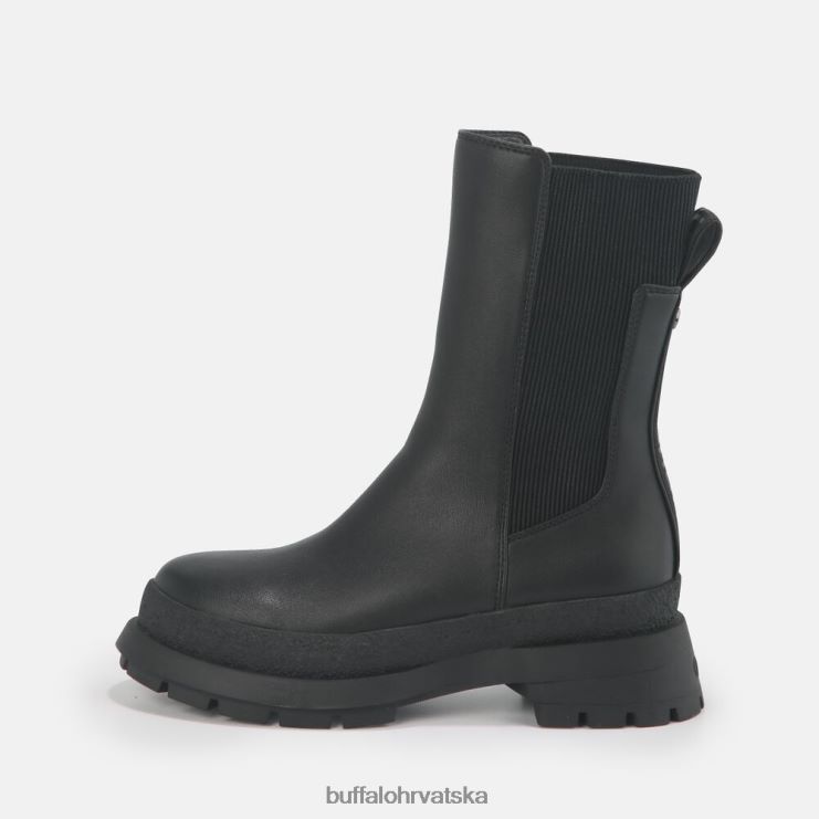 crno Buffalo shari bootie ravne veganske |čizme TDD6T639